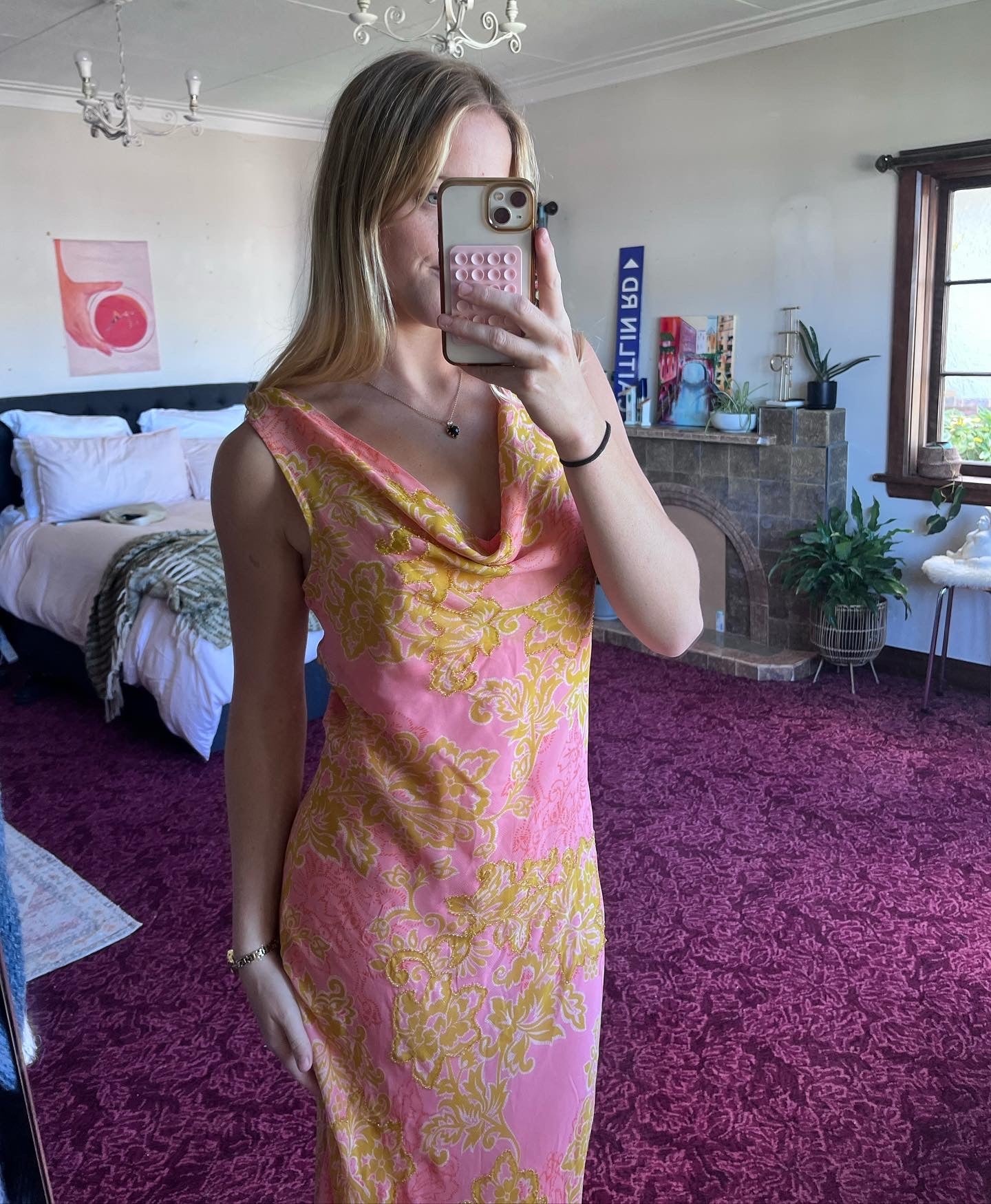 River Island floral maxi