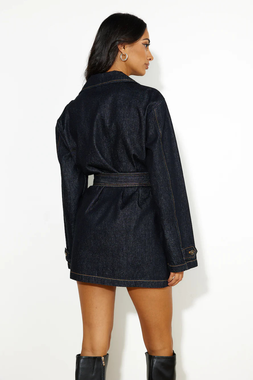 Lioness Giselle Dress - Dark Denim