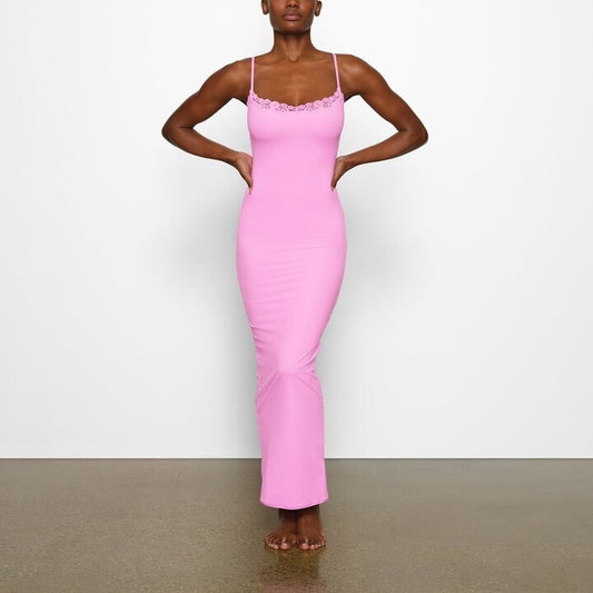 Skims Lace Long Slip Dress - Valentines Edition