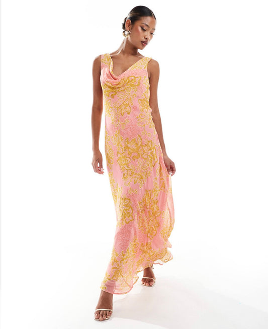 River Island floral maxi