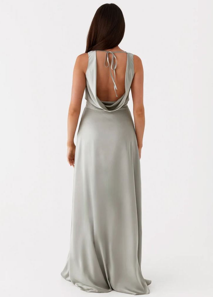Winnie Cowl Back Maxi - Sage