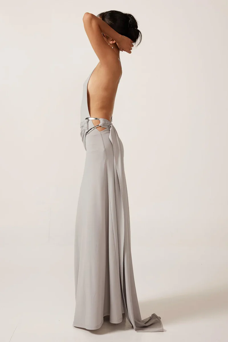 Gaia gown - Silver grey