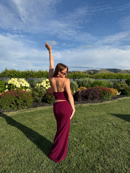 Almost Love Maxi Dress - Plum