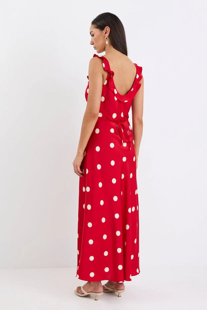 Delightful Cherry Slip Maxi