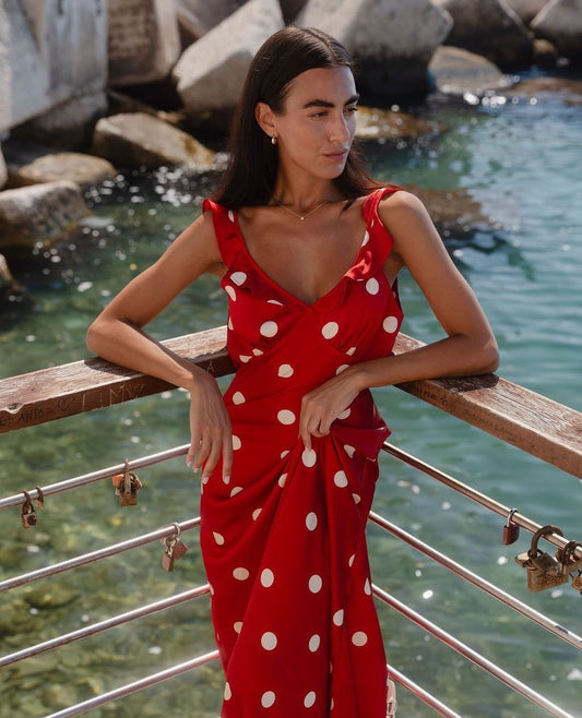 Delightful Cherry Slip Maxi