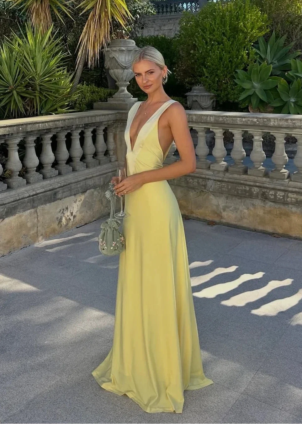 Rosa Gown Lemon