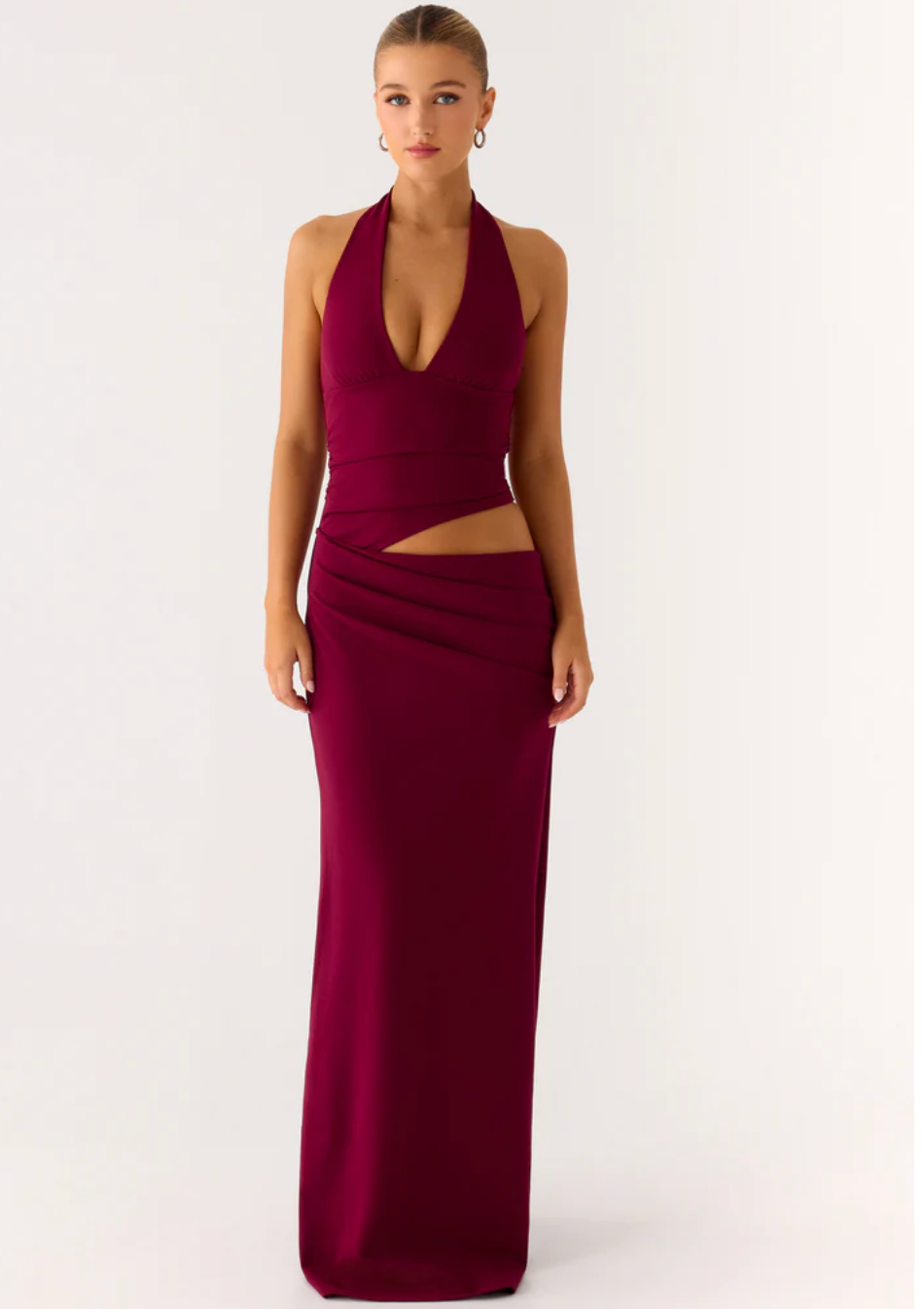 in love forever plum lace-up high-low maxi dress In Love Forever Rose Pink Satin Lace-Up High-Low Maxi Dress