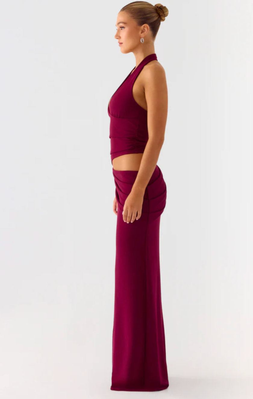 Almost Love Maxi Dress - Plum