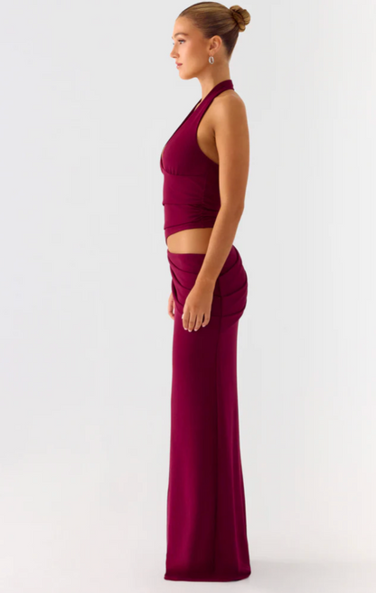 Almost Love Maxi Dress - Plum
