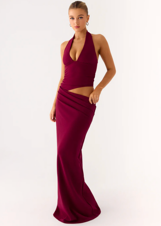 Almost Love Maxi Dress - Plum